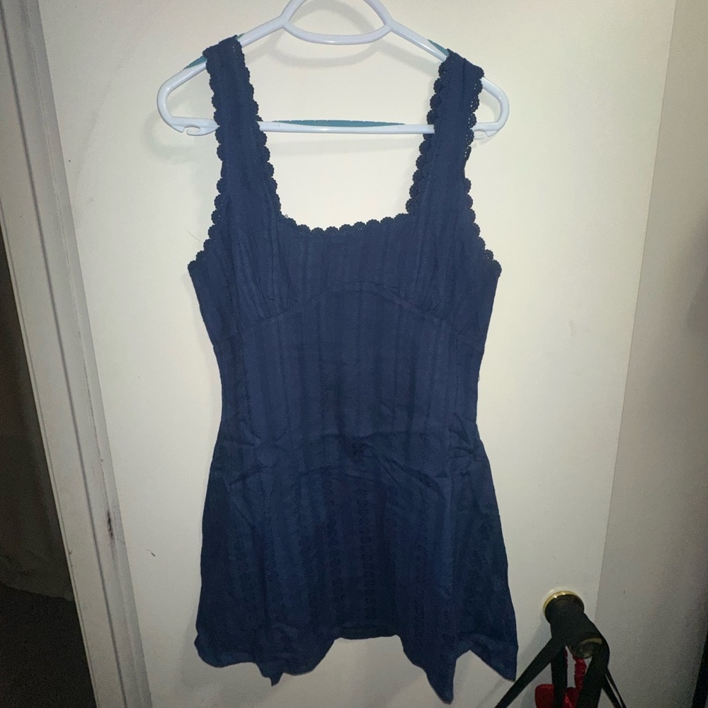 Princess Polly Dasha Mini Dress Navy Blue